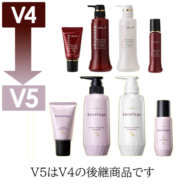 V5はV4の後継商品です